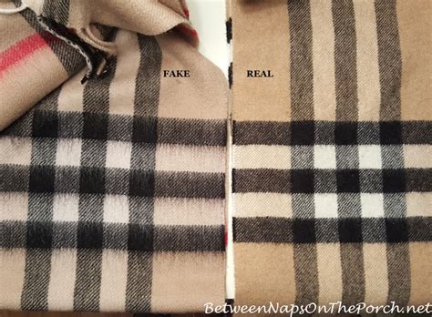 fake vs real burberry scarf